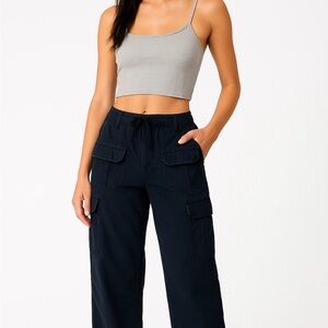 Brandy Melville Pants Sz XS-S Cargo Utility Parachute Wide Leg Y2K 200s Revival